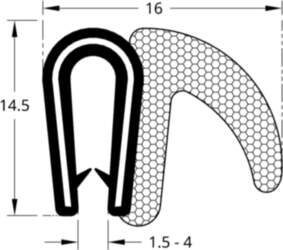 A veida armēts PVC + porainas