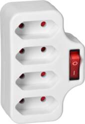 ORNO 4x2P socket splitter with switch
