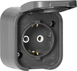 ORNO Surface-mounted single socket 2P+E, Schuko
