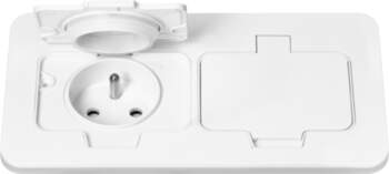 ORNO Hermetic, flush-fitting double socket, rectangular