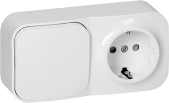 ORNO Surface-mounted single-pole switch + Single