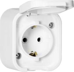 ORNO Surface-mounted single socket 2P+E, Schuko