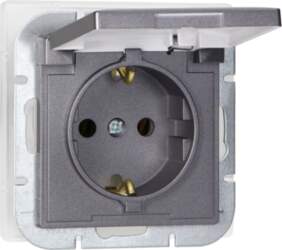 ORNO Flush-mounted single socket 2P+E Schuko