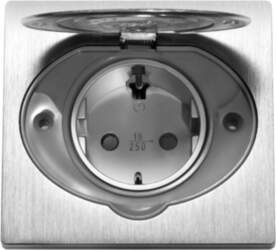 ORNO Hermetic, flush-fitting socket, Schuko