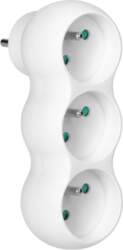 ORNO Rounded socket splitter 3x2P+E with
