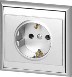ORNO Flush-mounted single socket 2P+E, Schuko