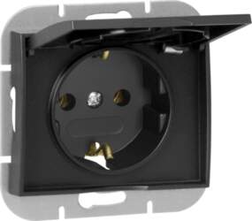 ORNO Flush-mounted single socket 2P+E Schuko