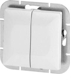 ORNO Flush-mounted two-button switch with illumination