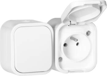 ORNO Surface-mounted single-pole switch + Single