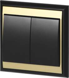 ORNO Flush-mounted two-button switch Luna, 10A