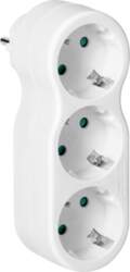 ORNO Rounded socket splitter 3x2P+E with