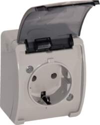 ORNO Single socket 2P+E Schuko AQUATIC
