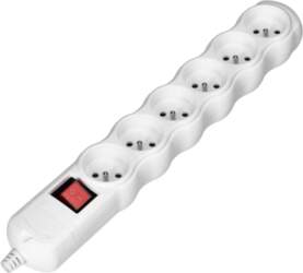 ORNO Socket splitter 6x2P+E with switch