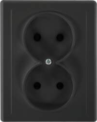 ORNO Flush-mounted double socket 2x2P Malta