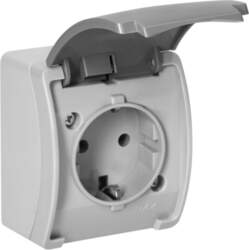 ORNO Single socket 2P+E Schuko AQUATIC