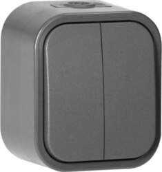 ORNO Surface-mounted two-button switch B2, 10A