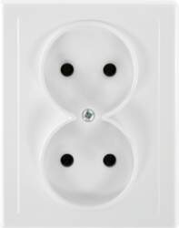 ORNO Flush-mounted double socket 2x2P Malta