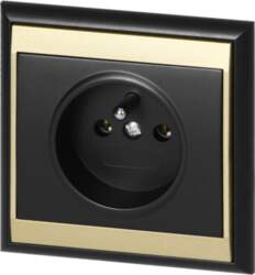 ORNO Flush-mounted single socket 2P+E Luna