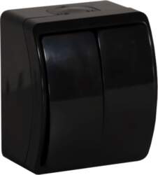 ORNO Surface-mounted two-button switch AQUATIC IP44