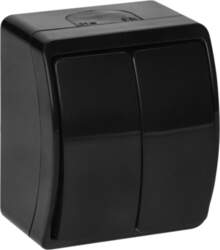 ORNO Surface-mounted two-button switch AQUATIC IP44