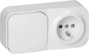 ORNO Surface-mounted single-pole switch + Single