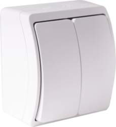 ORNO Surface-mounted two-button switch AQUATIC IP44