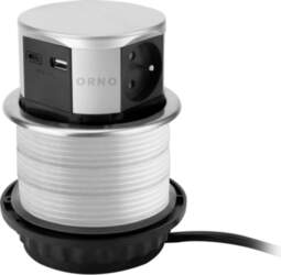 ORNO Vertical desk socket with USB