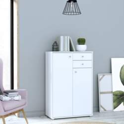Forte ARCHBOX Balta kumode 75 cm