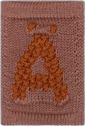 Smallstuff - Knitted Letter Ä, Rose