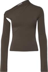Weekday - Asymmetric Draped Long-Sleeved Top