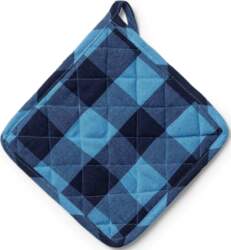 Midnatt - Pot Holder Checked Blue