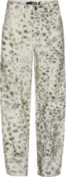 ROTATE - Printed Denim Cargo Pants