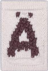 Smallstuff - Knitted Letter Ä, Nature