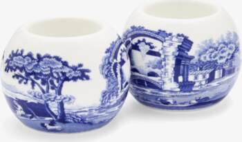 Spode - Blue Italian Tealight Holders