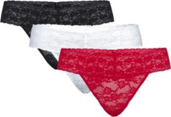Lindex - 3-Pack Thong In Lace
