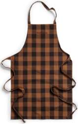 Midnatt - Apron Checked Brown -