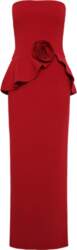 ROTATE - Long Flower Strapless Dress