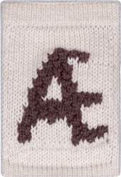 Smallstuff - Knitted Letter Æ, Nature