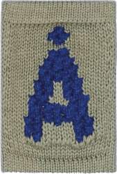 Smallstuff - Knitted Letter Å, Blue