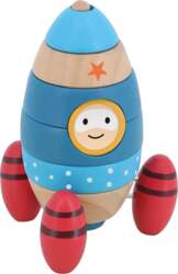 Vilac - Stacking Rocketship 9 Pcs