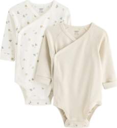 Lindex - 2-Pack Ribbed Wrap Bodysuits