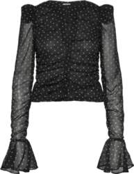 ROTATE - Chiffon Ruched Ls Top