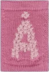 Smallstuff - Knitted Letter Å, Rose