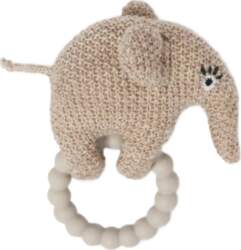 Smallstuff - Rattle, Elephant, Merino Wool