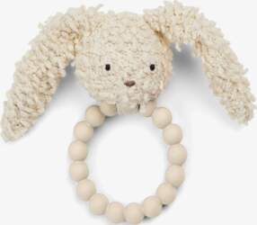 Smallstuff - Rattle Silicone Ring, Rabbit