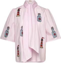 Stella Nova - Embroidered Bow Shirt