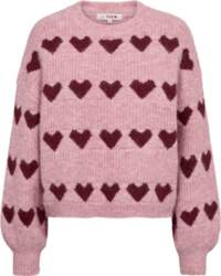 A-View - Heart Knit Pullover -