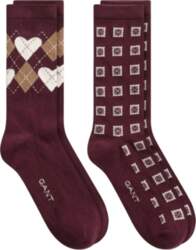 Gant - Argyle Heart 2-Pack Socks