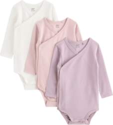 Lindex - 3-Pack Solid Wrap Bodysuits