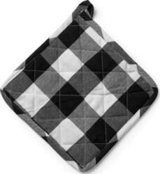 Midnatt - Pot Holder Checked B/W